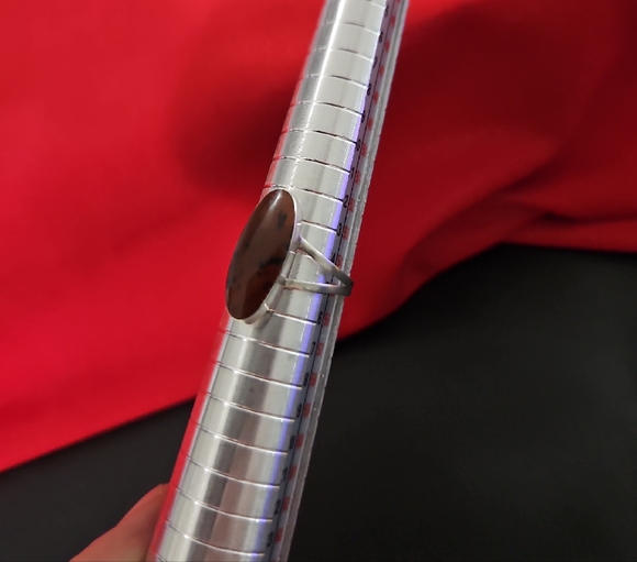 925 Mahogony Obsidian Ring - Picture 9 of 11